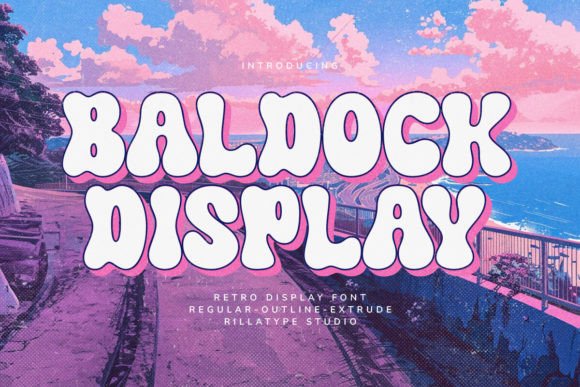 Baldock: A Groovy Display Font for Creative Makers