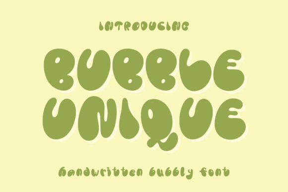 Bring Charm to Your Creations with Bubble Unique Font