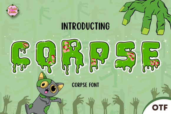 Corpse: A Chilling and Eerie Display Font for Spooky Designs