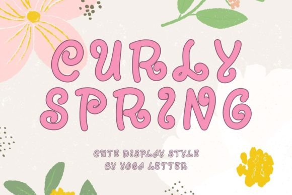 Curly Spring: A Charming Display Font for Web Design