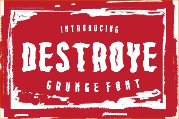 Destroye: A Bold and Unique Display Font for Web Design