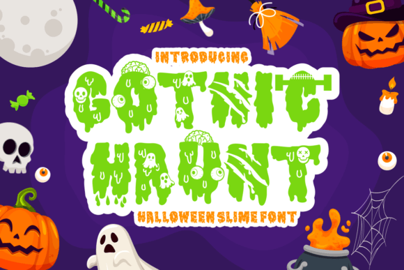 Gothic Haunt: A Spooky Yet Playful Font for Halloween Campaigns