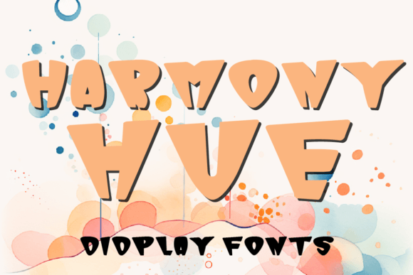 Harmony Hue: A Vibrant Display Font for Crafters