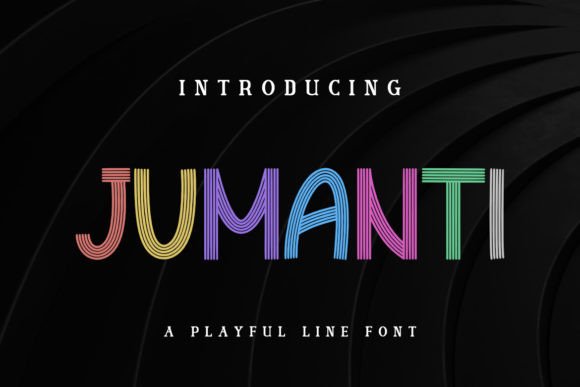 Jumanti: A Playful Multiline Font for Creative Editorial Design