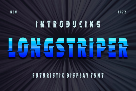 Longstriper: A Modern Display Font for Crafters and Makers