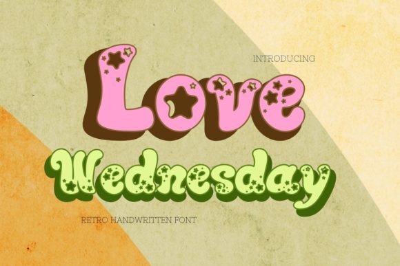 Love Wednesday: A Charming Retro Display Font for Crafters