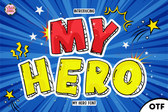 My Hero: A Bold Display Font for Creative Projects