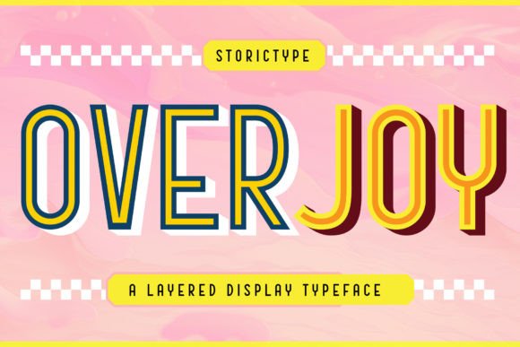 Overjoy: A Layered Display Typeface for Creative Design