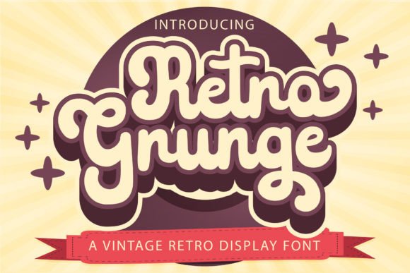 Retro Grunge: A Vintage Font for Creative Makers