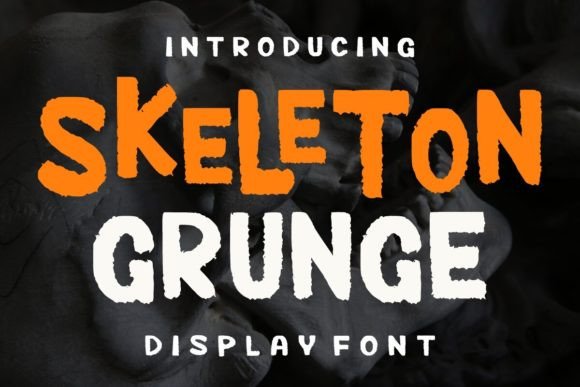 Skeleton Grunge: A Playful Display Font for Crafters