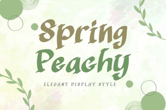 Spring Peachy: A Display Font for Eye-Catching Campaigns