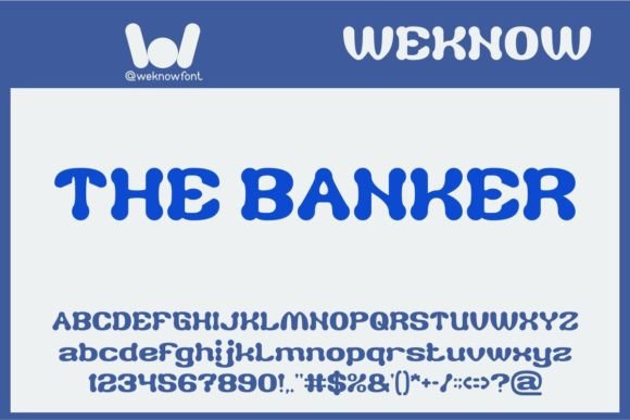 The Banker: A Graceful Display Font for Crafters