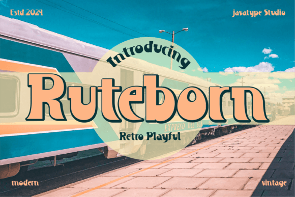 Transform Your Brand with Ruteborn: A Retro Display Font