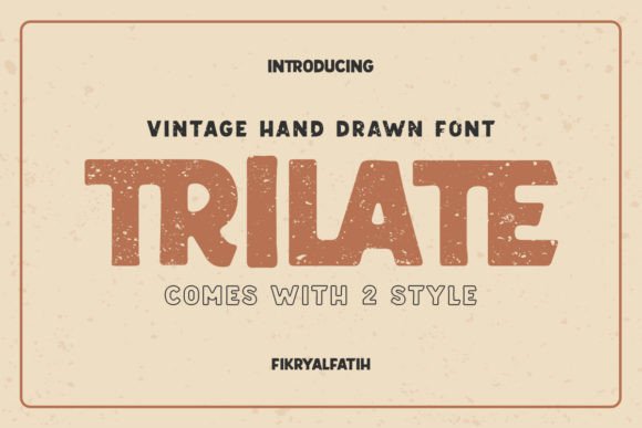 Trilate: A Vintage Display Font for Engaging Campaigns