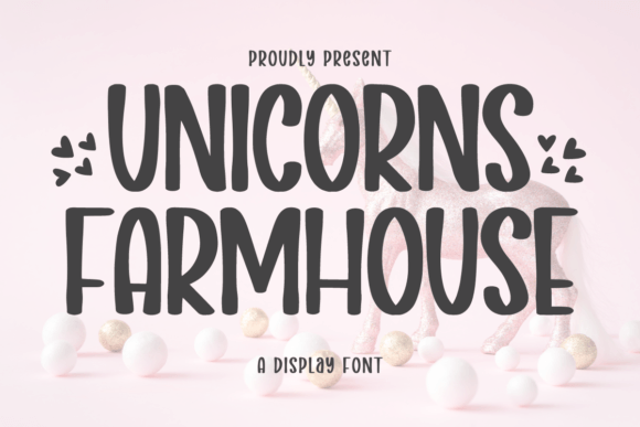 Unicorns Farmhouse: A Charming Display Font for Web Design