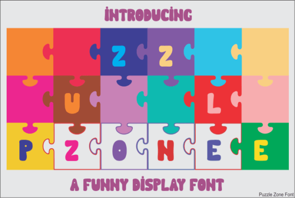 Unleash Creativity with Puzzle Zone: A Charming Display Font