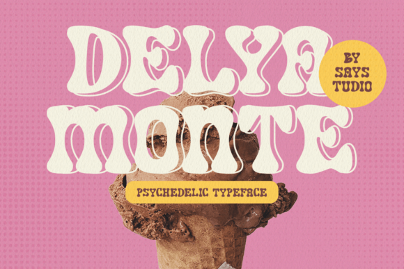 Unlock Creativity with Delya Monte: A Groovy Display Typeface