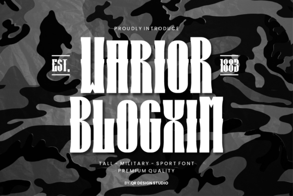 Warior Blogxim: The Bold Font for Your Brand's Edge